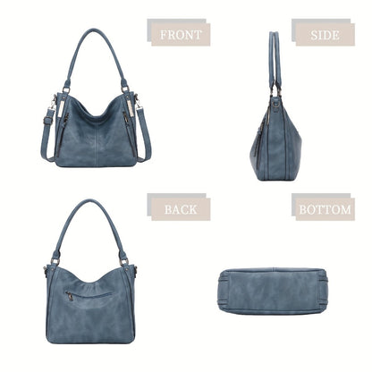 KL928 Purses For Women Shoulder Handbag Medium Hobo Bags Tote Bag With Removable & Adjustable Strap