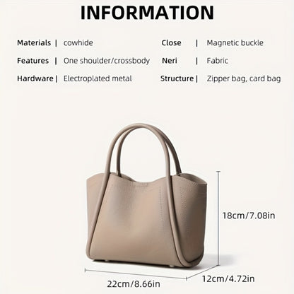 Crossbody Bag for Women – Cowhide Leather Basket Luxury Niche | Bag Vero – detail view 6