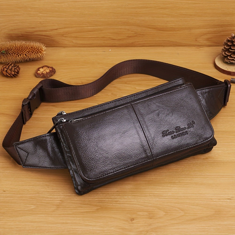 Waist Bag – Genuine Leather, Adjustable Strap, Lightweight, for Travel | Bag Vero – detail view 12
