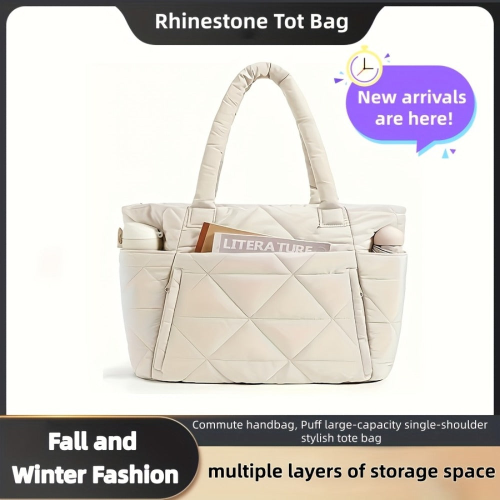 Tote Bag for Women – Quilted, Large Capacity, for Travel & Work | Bag Vero – detail view 24