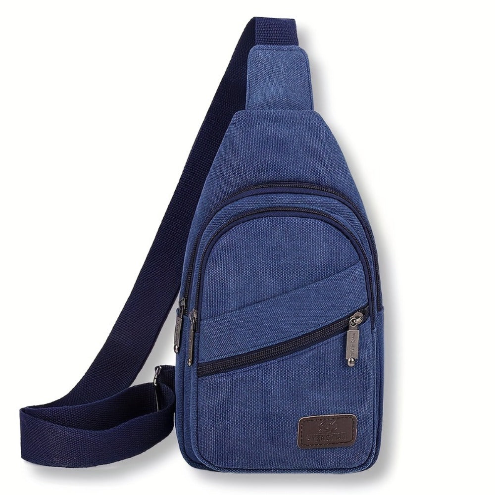 [Large Capacity Lightweight Sling Bag] Multipurpose Travel Sling Bag, Chest Bag, Canvas Crossbody Bag, Large Capacity Lightweight Bag For Men Everyday Use
