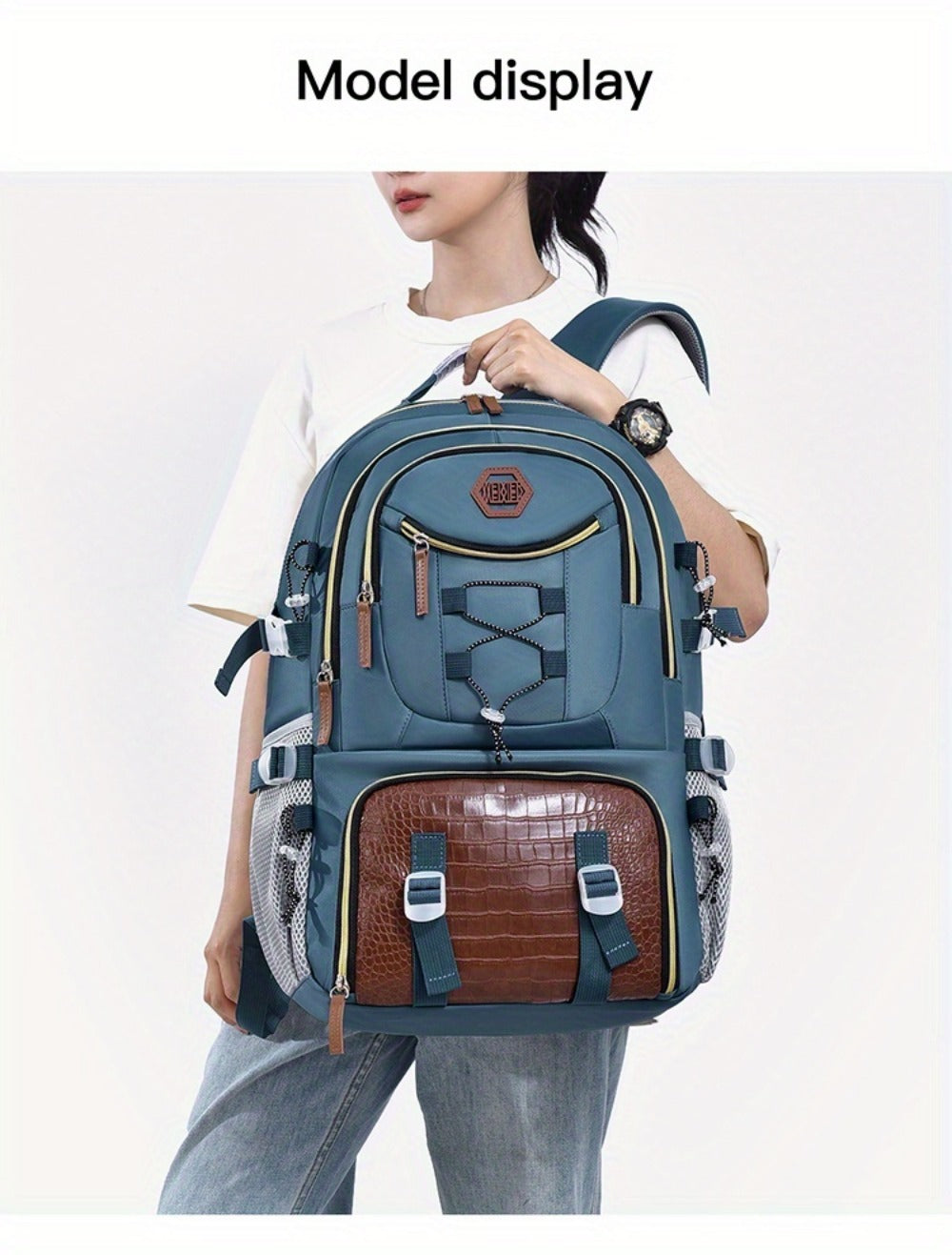 Laptop Backpack – Large Capacity, Waterproof, Multi-Pocket, Adjustable Strap | Bag Vero – detail view 22