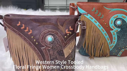 Western Style Women'S Fashion Tassel Crossbody Bag Handbag Women'S Wallet Rural Daily Use Shoulder Bag