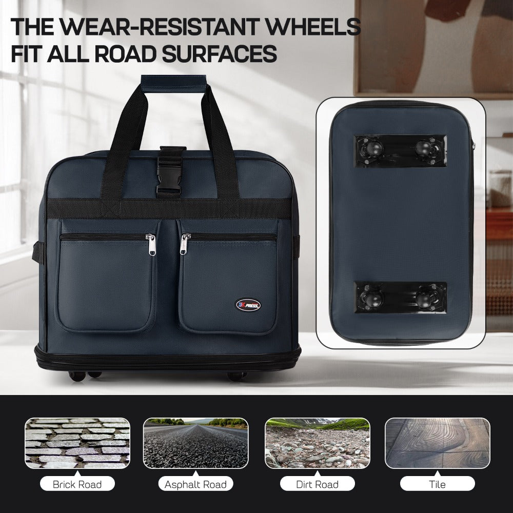 Multi-Functional Expandable Foldable Luggage with Spinner Wheels & Removable Strap,Water-repellent Collapsible Rolling Suitcase,Large Capacity Travel Bag for Home Storage,Moving,Trip, Outdoor Sport - 30in 36in 40in - Red/Navy/Black
