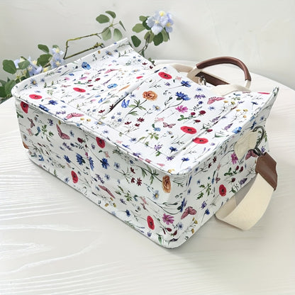 Tote Bag Multiple Pockets Crossbody Bag for Women, Great for Books, Notebook Bag, Travel Bag, Bible Bag, Adjustable Straps
