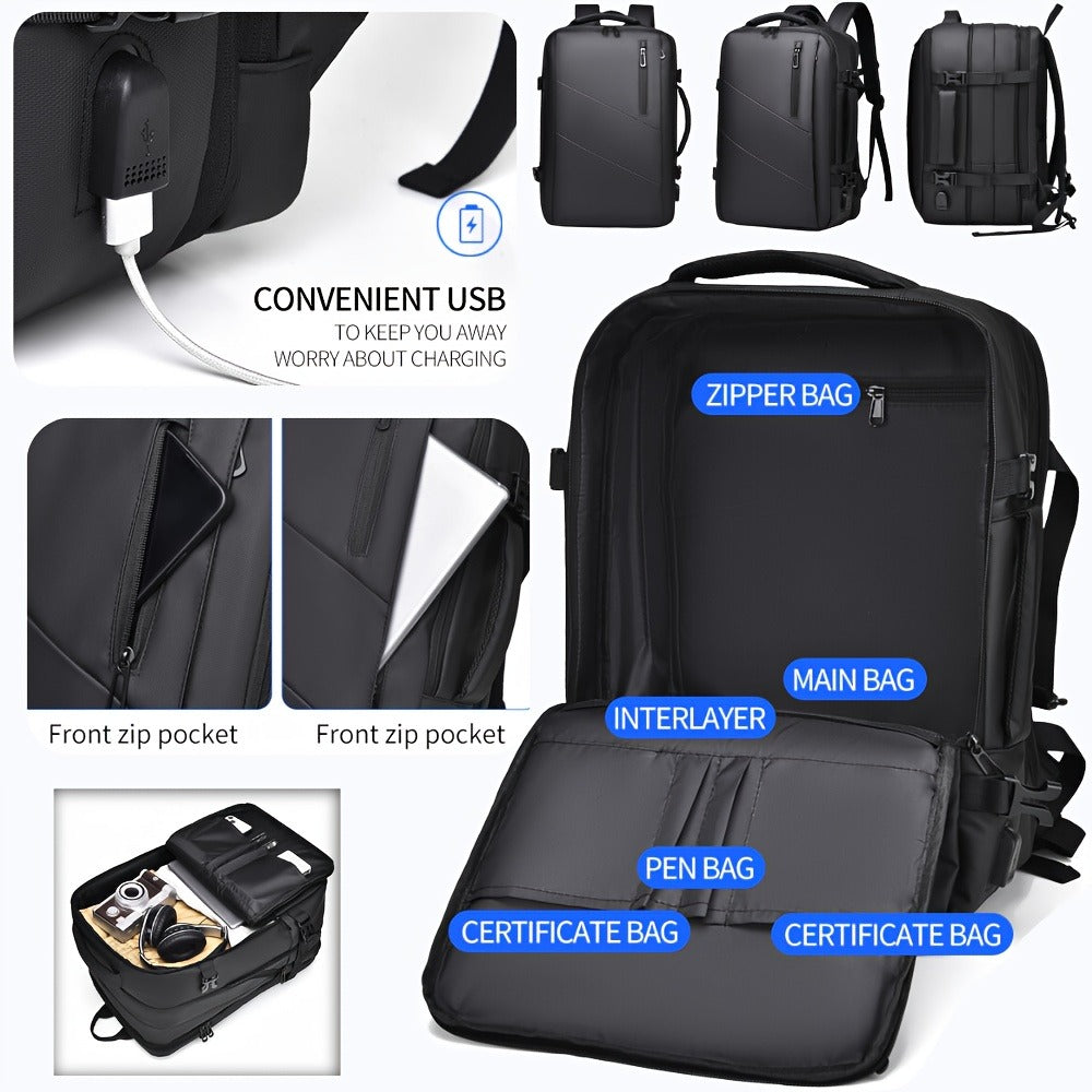Outdoor Exploration, New Versatile Travel Bag, Portable Hiking Backpack Luggage Bag, Spacious Multi-Pocket Stylish Backpack for Business Travel And Commuting, Travel Backpacks