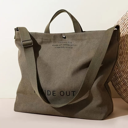 Large Tote Bag For Women, Canvas Bag Women Gift, Fashion Crossbody Bag, Large Capacity Shoulder Bag