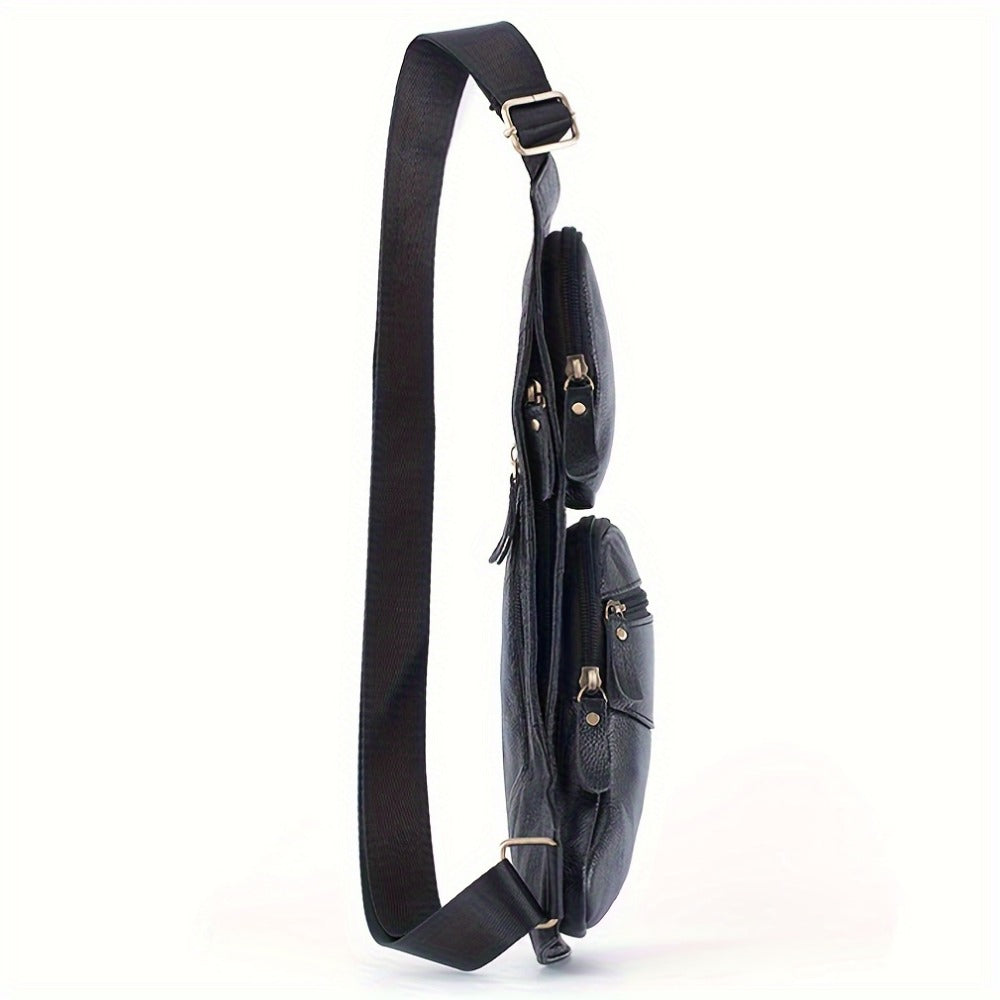 Sling Bag – for Travel, Leather Sling Vintage Chest Pack | Bag Vero – detail view 13