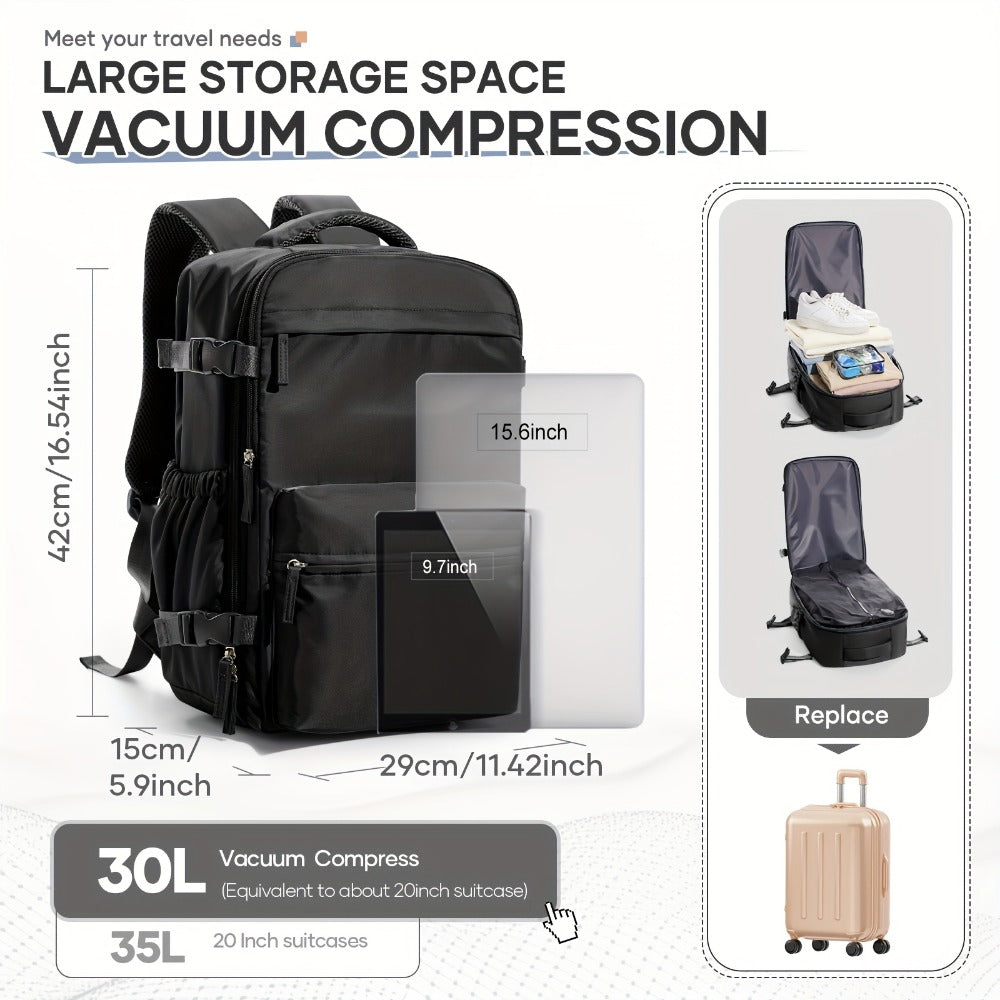 Vacuum Backpack Travel Compression Bag with Air Pump for Carry-On Luggage Air Rucksack Sealed Backpacks