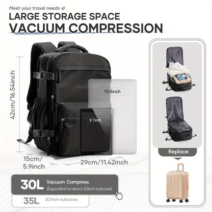 Vacuum Backpack Travel Compression Bag with Air Pump for Carry-On Luggage Air Rucksack Sealed Backpacks