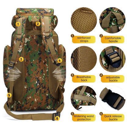 2pcs Men's Sports Large Capacity Backpack Sports Backpack Hiking Bag