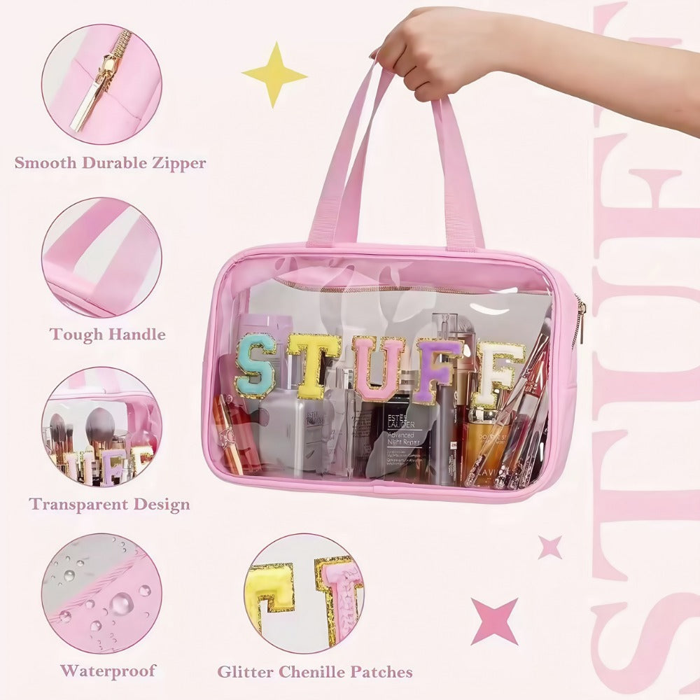 Travel Makeup Bag – PVC, Stuff Embroidered Pvc Makeup Portable | Bag Vero – detail view 11