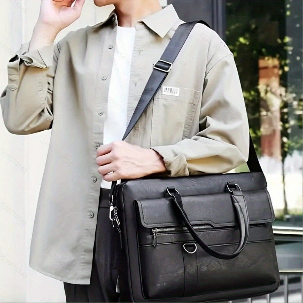Laptop Bag – PU Leather, Lightweight, for Work & Everyday Use | Bag Vero – detail view 11