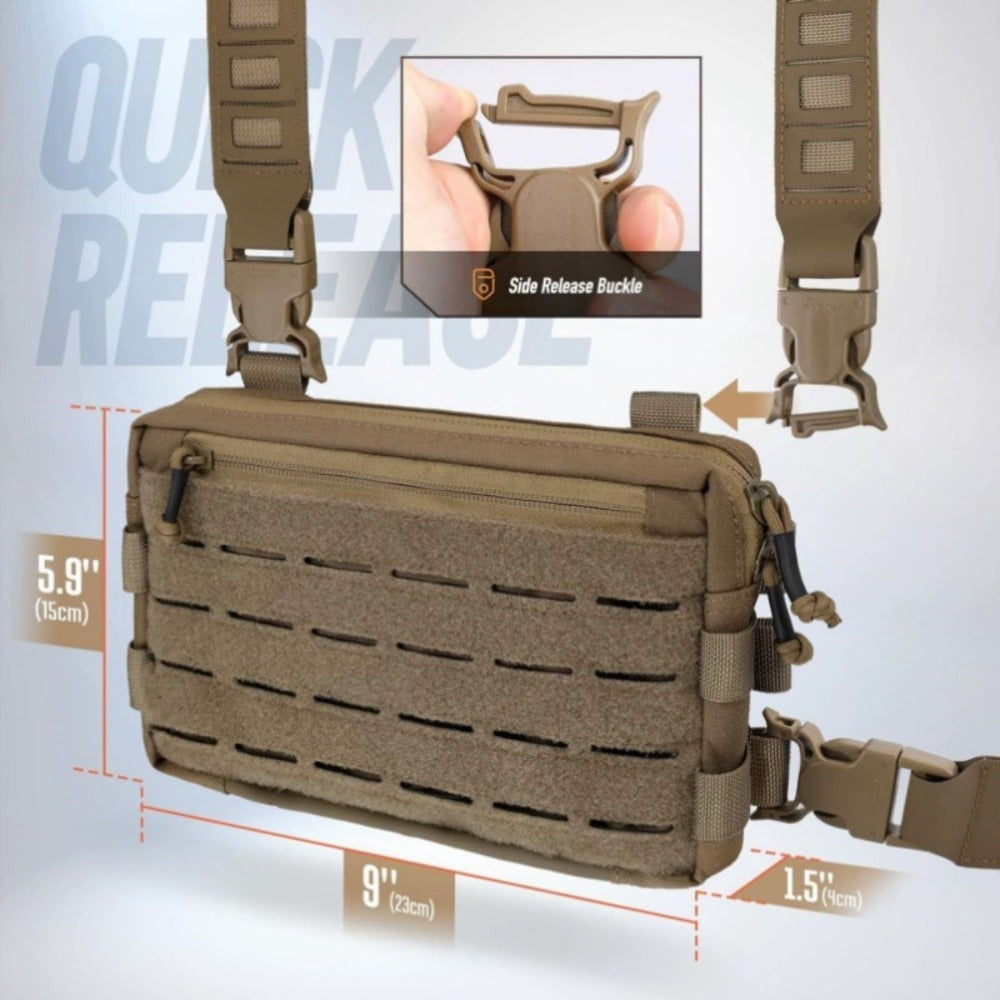 Tactical Chest Bag, Outdoor Vest, Outdoor Sports Cycling Vest, Multi-functional Chest Bag