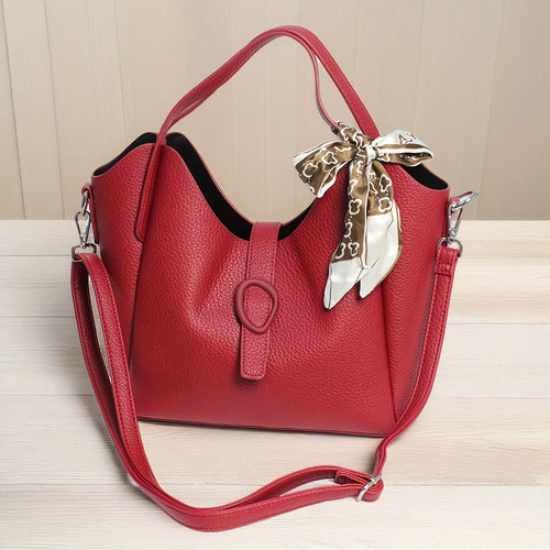 [Versatile Handbag] Versatile Elegant Hand-held Bag | High-end Commuting Crossbody Hand-carried Dual-purpose Fashionable Single-shoulder Handbag, Shopping Bag