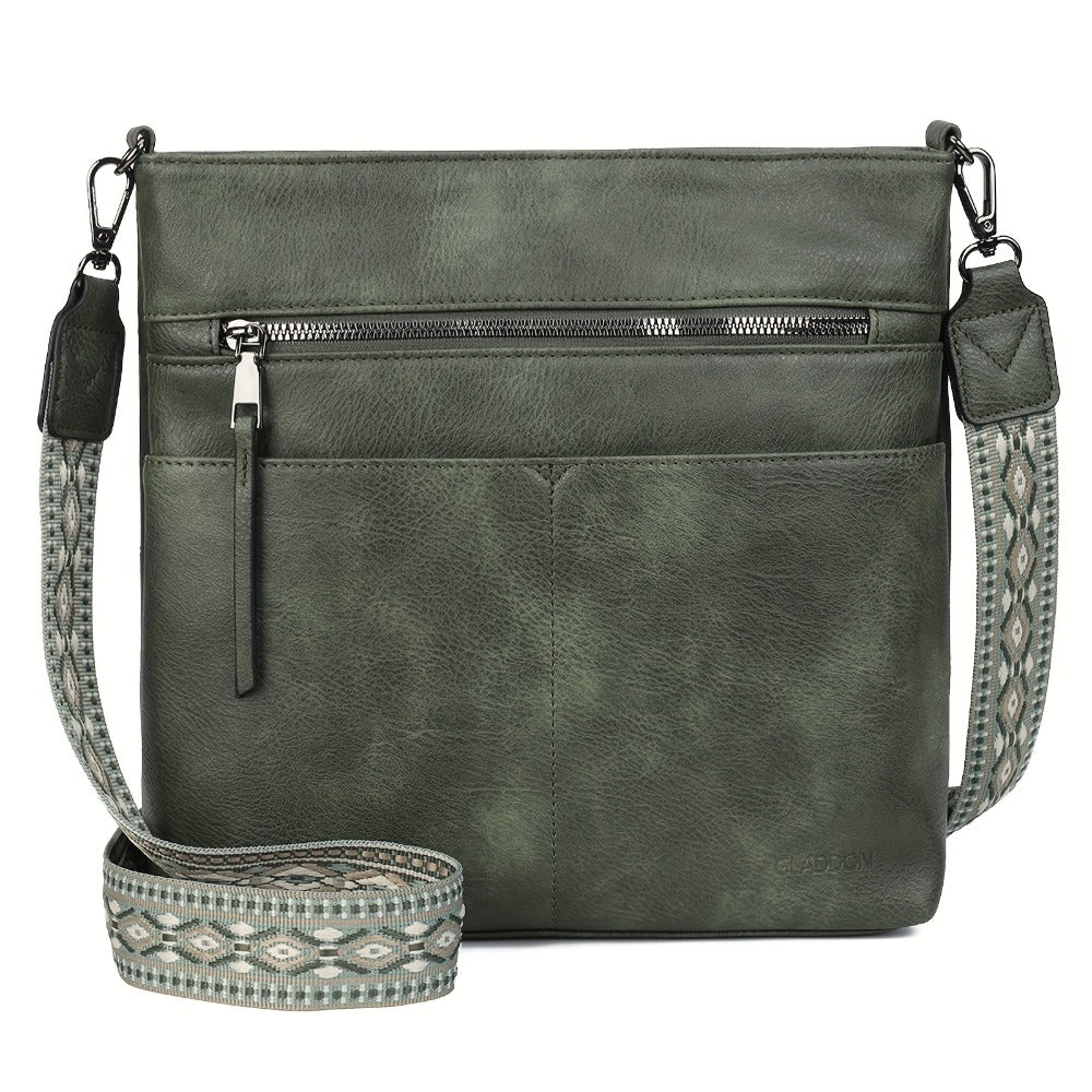 2025 New Fashion Large Capacity Retro Simple Solid Color PU Shoulder Bag Casual Daily Commuting Light Travel Practical Storage Ladies Single Shoulder Crossbody