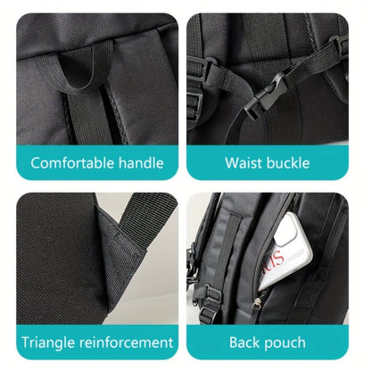 Large Capacity Travel Backpack Lightweight Oxford Fabric Multi-Compartment Design with Wet/Dry Separation, Dedicated Tablet Sleeve & Multiple Pockets-Stylish Durable Daypack for Outdoor Adventures, Hiking, Commuting, School, And Business Trips