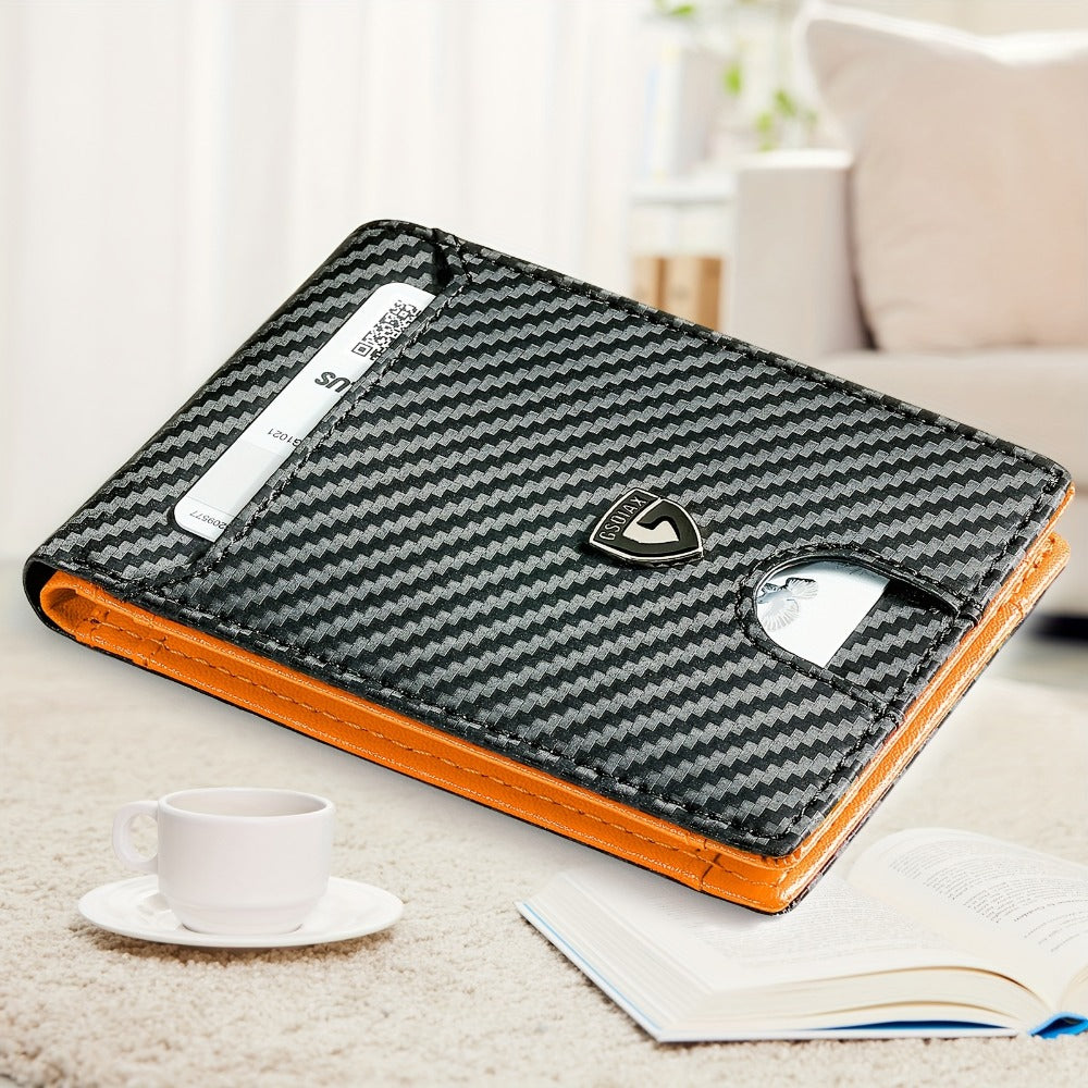 Men'S Wallet - RFID Blocking Bifold Stylish Wallet with 12 Card Slots And 1 ID Window. Good Gift Choice