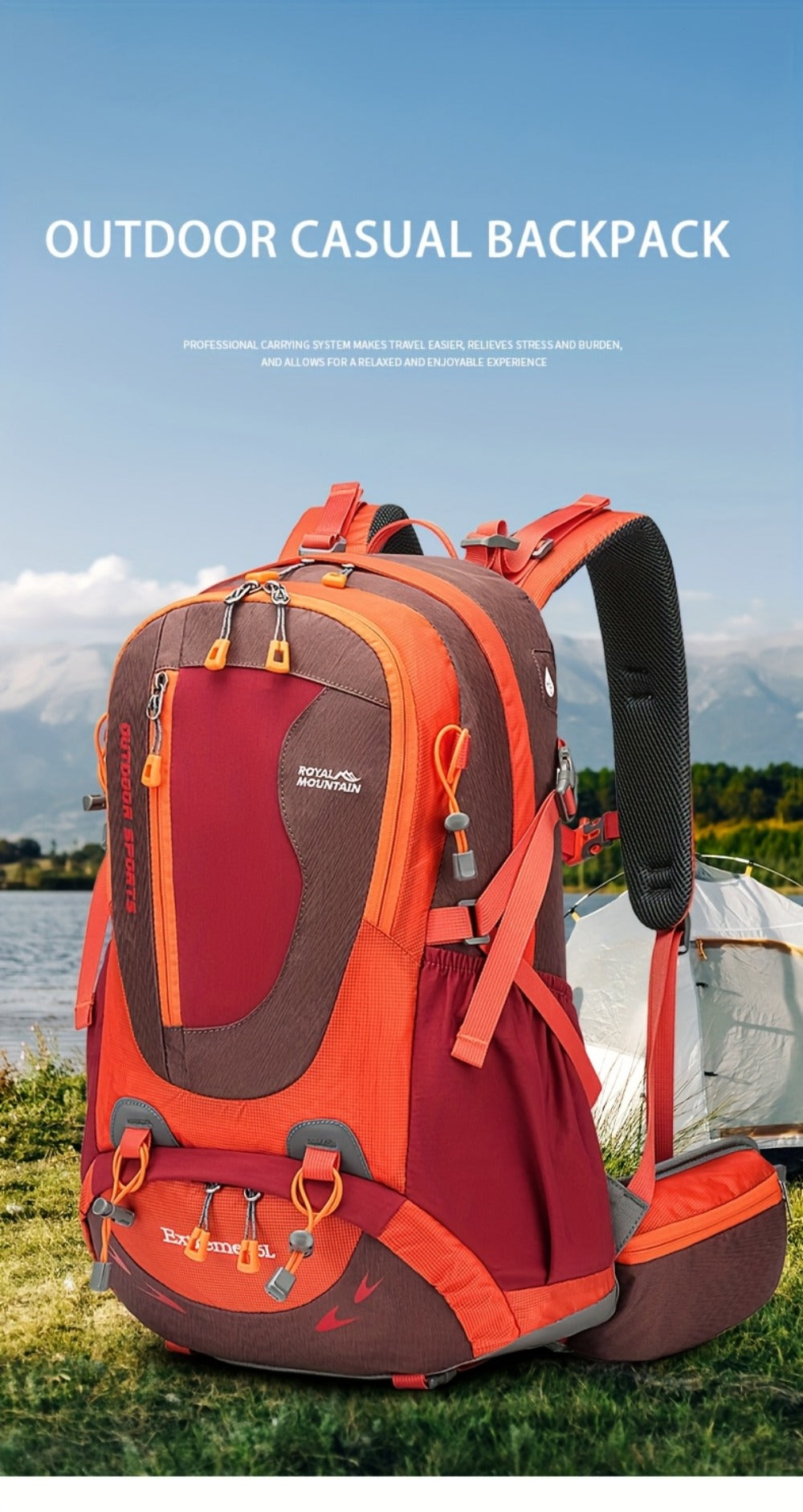 Backpack for Women – 35L, Lightweight, Large Capacity, for Travel | Bag Vero – detail view 19