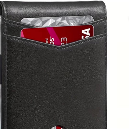 Multifunctional Ultra-Thin Microfiber RFID Blocking Bifold Wallet ID Credit Card Holder for Men, Minimalist Front Pocket Design, Large Capacity Money Clip, with ID Window, 12 Card Slots, Pocket Purse, Easily Removable Money And Cards, Gift for Men