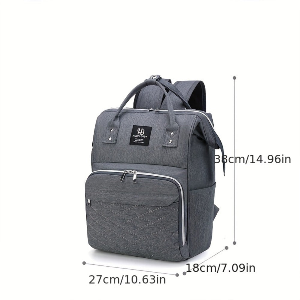 New Fashionable Large Capacity Backpack for Mothers And, Multifunctional Diaper Bag with Space for Bottles.