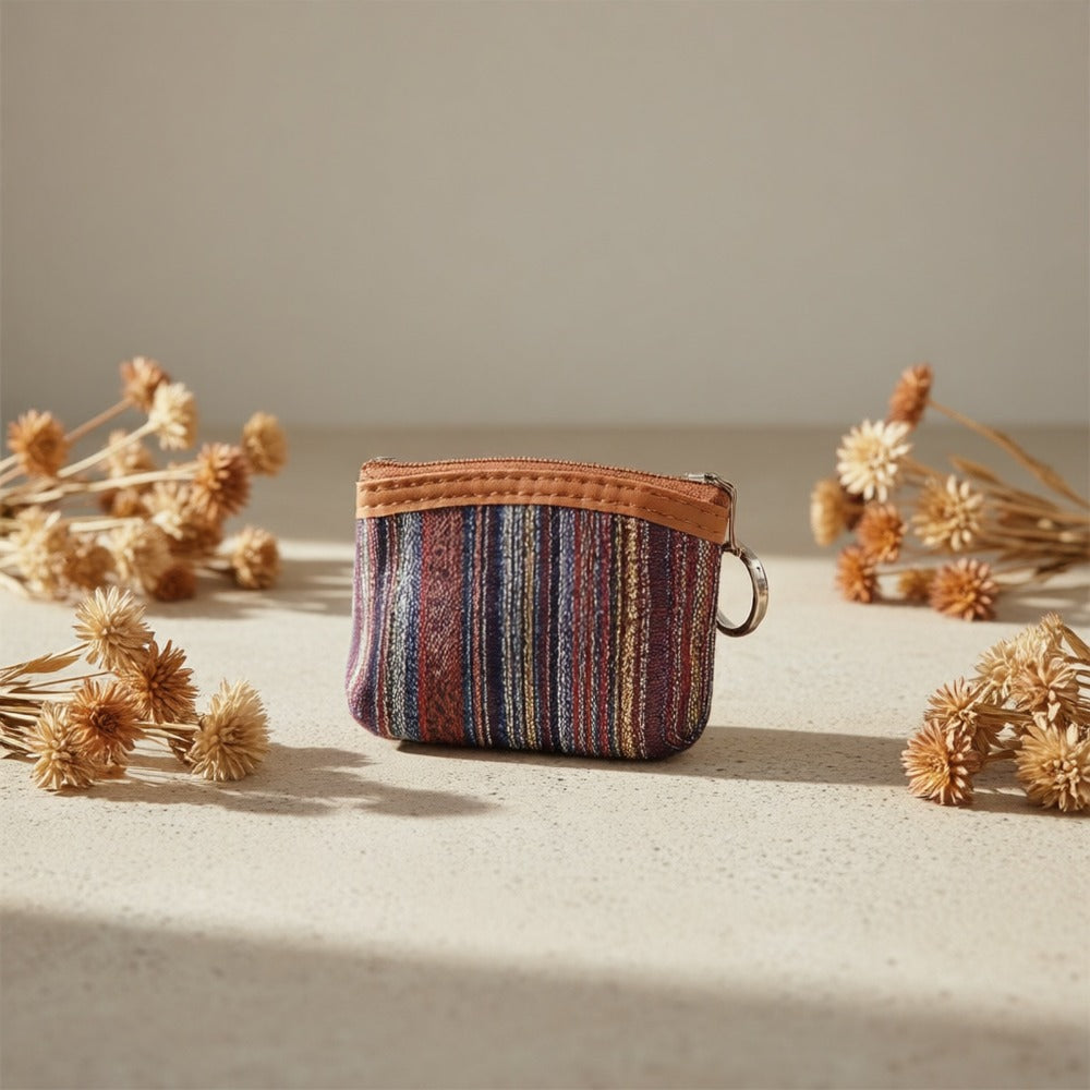 Women's Wallet – Ethnic Fabric Coin Set Of | Bag Vero – detail view 6
