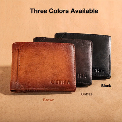 Men's Wallet – RFID Blocking, Full Grain Leather Trifold Rfid | Bag Vero – detail view 14