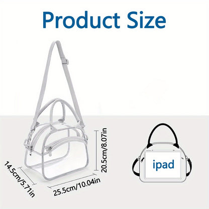 Tote Bag – Clear, Transparent, Adjustable Strap, for Travel & Work | Bag Vero – detail view 2