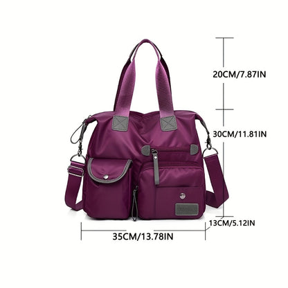 2025 New Fashion Large Capacity Handbag Casual Nylon Shoulder Cross, (with 2/5pcs Random Color Specification Perfume Bottle), Women's Backpack Cross, Women's Handbag, Handbag, Large Capacity Handbag Is Suitable for Christmas Gifts, Halloween Gifts