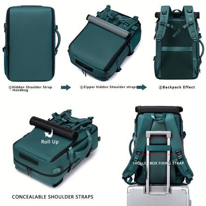Laptop Backpack – 17 Inch, Nylon, Trolley Sleeve, Multi Pocket | Bag Vero – detail view 10
