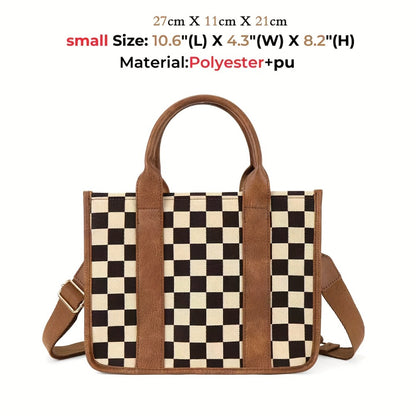 GAINSNS Mini Tote Bag for Women Shoulder Bags Crossbody Bag Handbag Satchel Bag Teacher Handbag - School Work Office Travel Beach