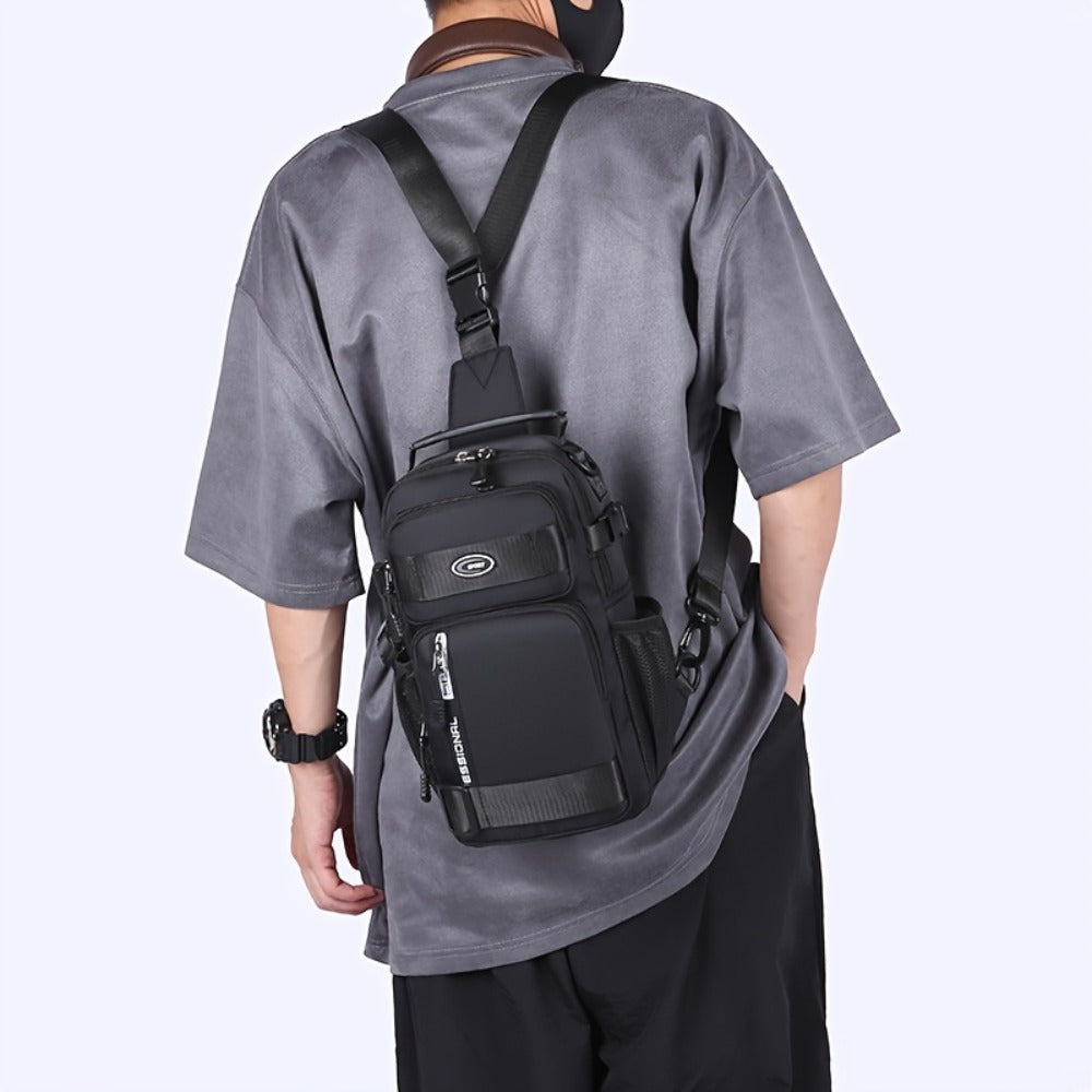 Men's Chest Bag Crossbody Sling Bag for Women Large Capacity Fashionable Travel Casual Phone Holder Gift for Boyfriend Him Perfect Gift Idea Four Types Of Carrying Methods Single Shoulder, Crossbody, Double Back, Handbag
