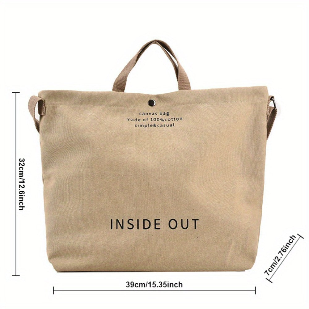 New Trendy Large Capacity Retro Shoulder Bag Female Student Portable Tote Bag Handbags for Women
