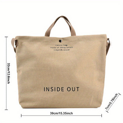 New Trendy Large Capacity Retro Shoulder Bag Female Student Portable Tote Bag Handbags for Women