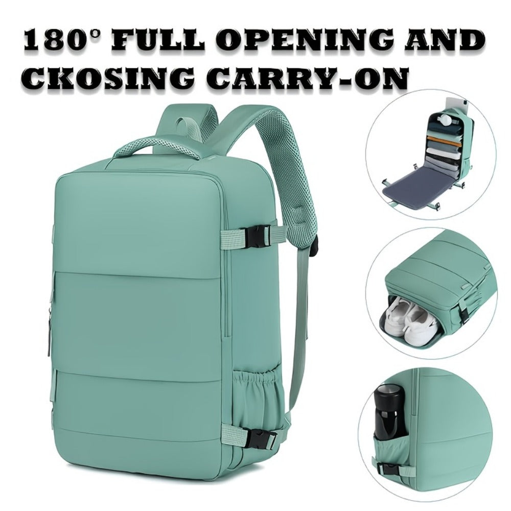 Backpack for Women – 5-Piece, Large Capacity, Expandable, for Travel | Bag Vero – front view