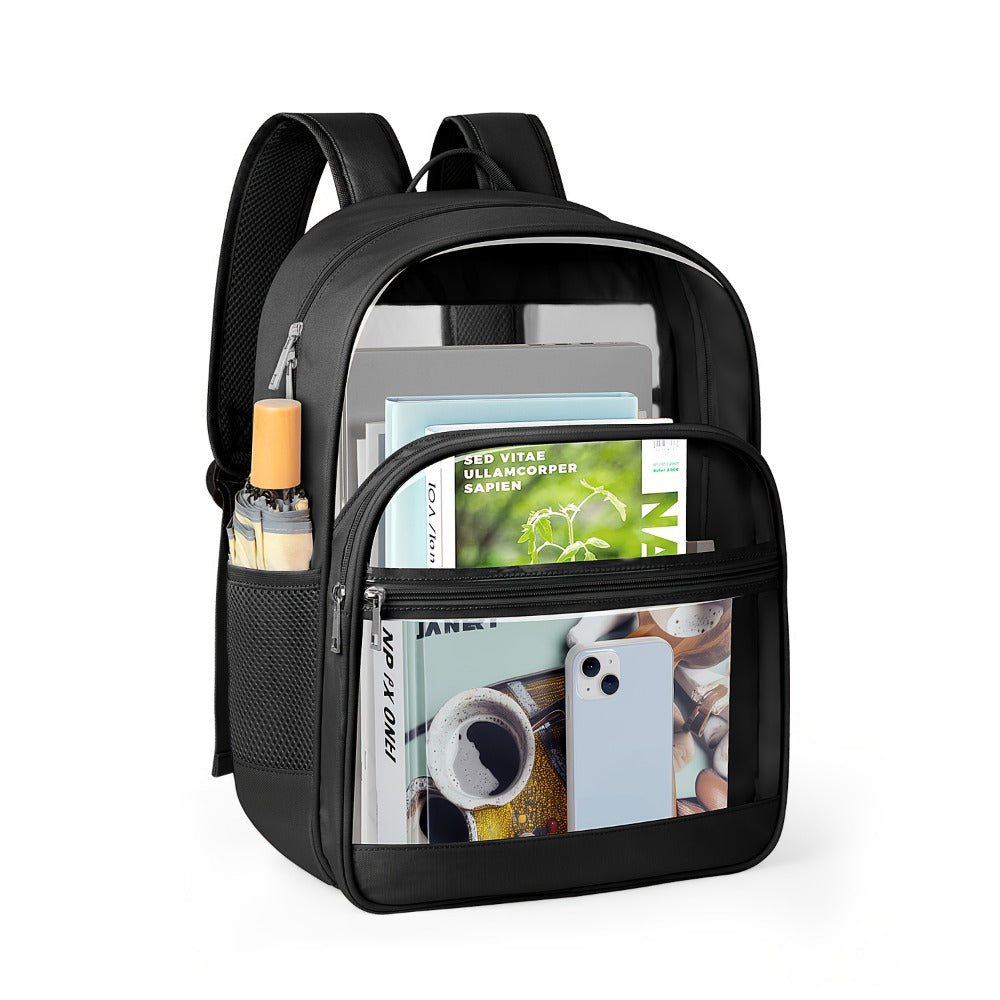 Backpack for Women – Clear, Transparent, Lightweight, for School | Bag Vero – front view