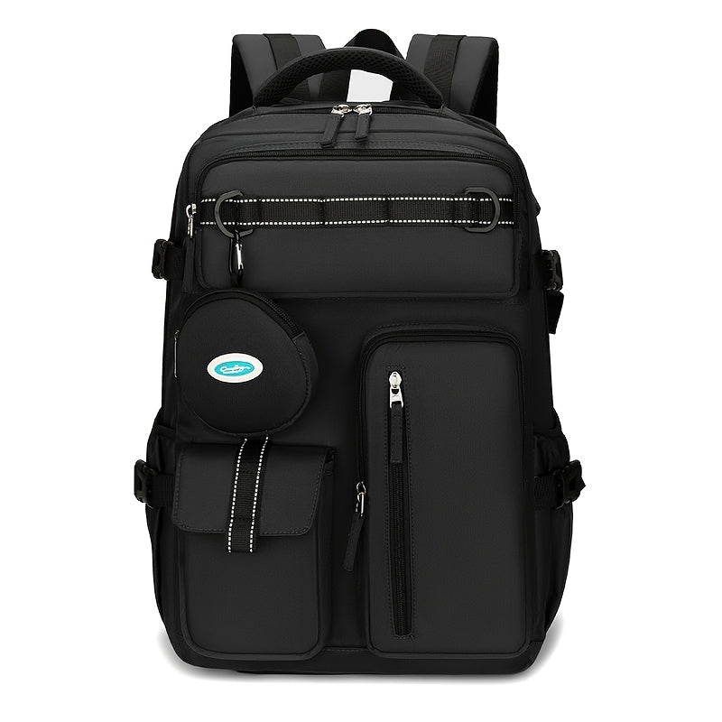 Backpack for Women – Nylon, Lightweight, Trolley Sleeve, for Travel & Work | Bag Vero – front view