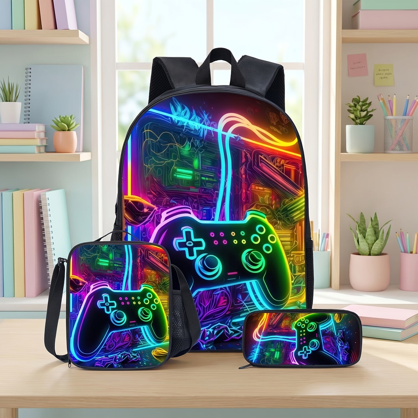 Backpack for Women – 3 Pcs, for School – front view - product view 10