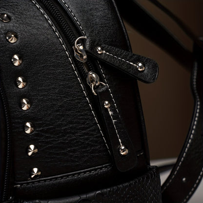 Backpack for Women – 3 Piece, Vegan Leather – detail view 13