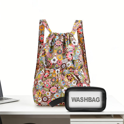 Backpack for Women – 3-Piece, Foldable, Large Capacity, for Travel – alternate view