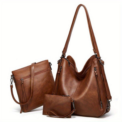 Backpack for Women – 3-Piece, Large Capacity, Convertible, for Travel & Work – detail view 14