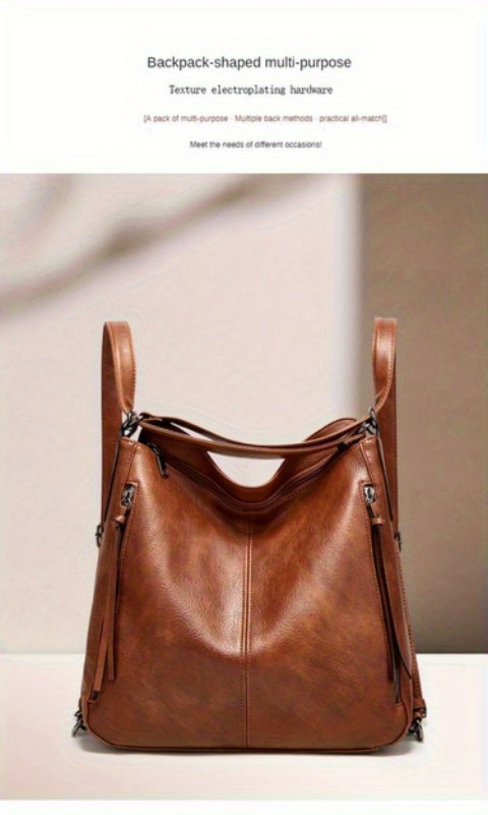 Backpack for Women – 3-Piece, Large Capacity, Convertible, for Travel & Work – detail view 18