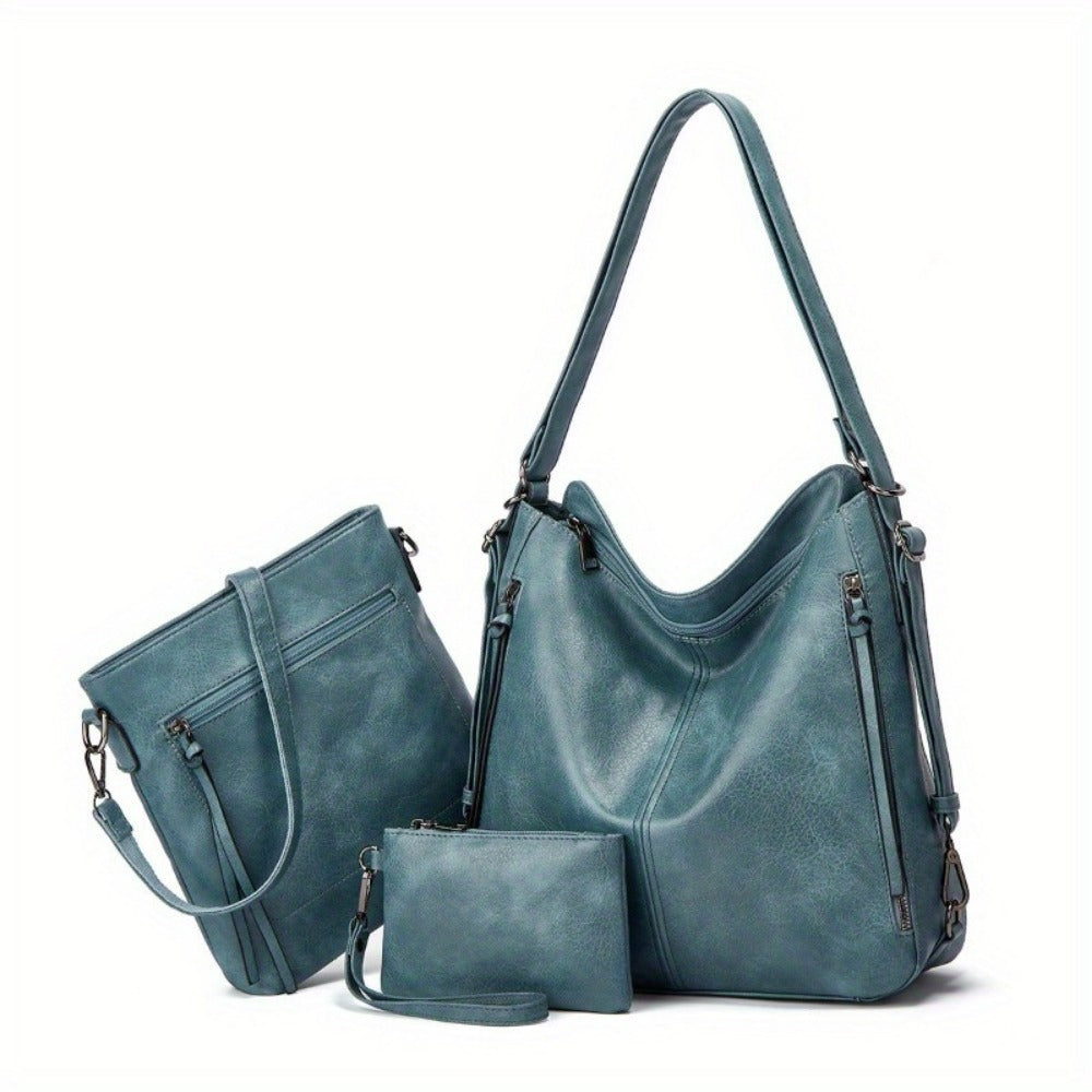 Backpack for Women – 3-Piece, Large Capacity, Convertible, for Travel & Work – detail view 8