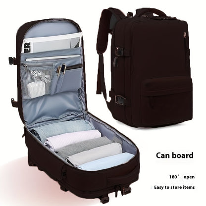 Backpack for Women – 30L, Polyester, Large Capacity, for Travel & Work – front view - product view 13