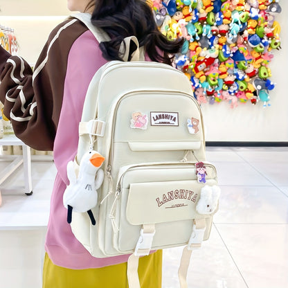 Backpack for Women – 5 Piece, Large Capacity, for School – detail view 19