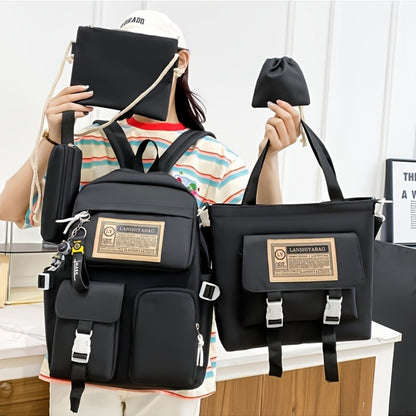 Backpack for Women – 5-Piece, Large Capacity, Lightweight, for Travel & Work – detail view 11