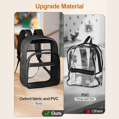 Backpack for Women – Clear, Transparent, Lightweight, for School – detail view 6