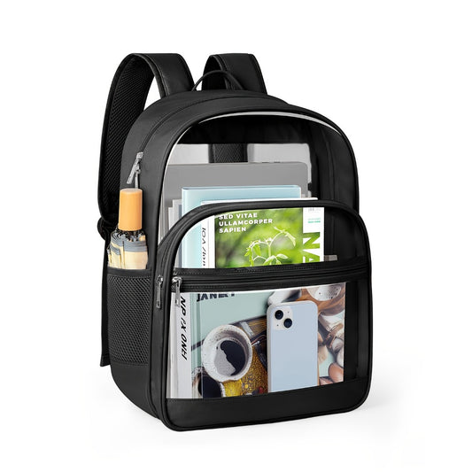 Backpack for Women – Clear, Transparent, Lightweight, for School – front view
