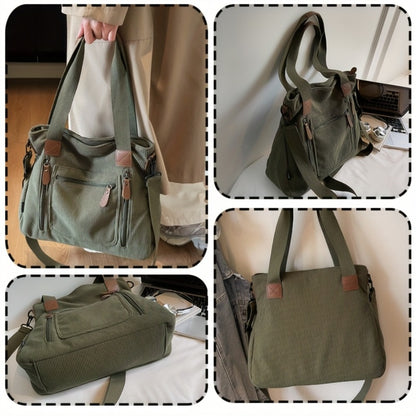 Backpack for Women – Corduroy, Large Capacity, Multi-Pocket, Adjustable Strap – detail view 8