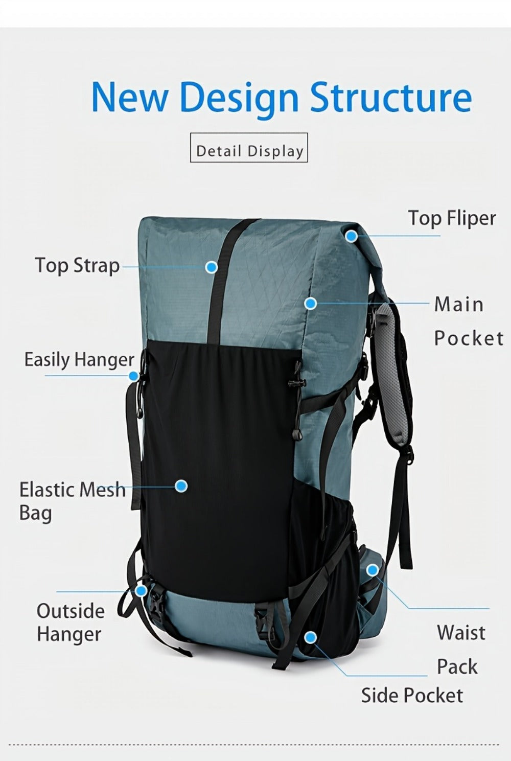 Backpack for Women – Expandable, Large Capacity – detail view 18